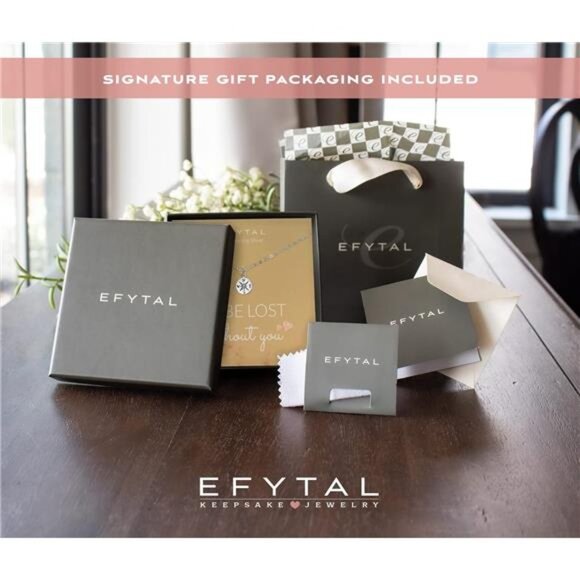 Sterling Silver or 14K Gold Plated Compass Necklace for Girlfriend|Women|Wife - Picture 6 of 7